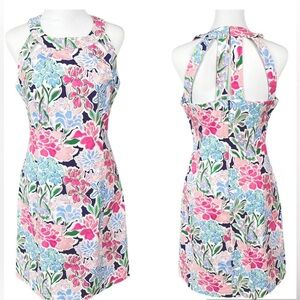 Crown & Ivy pink and blue floral dress